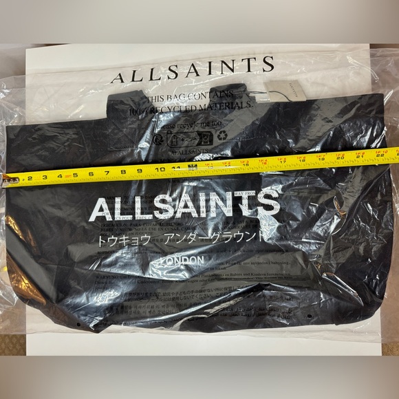 NWT AllSaints Authentic Tote Bag Extra Large - Picture 7 of 9
